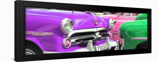 Cuba Fuerte Collection Panoramic - Havana Vintage Classic Cars II-Philippe Hugonnard-Framed Photographic Print