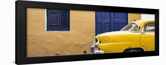 Cuba Fuerte Collection Panoramic - Havana Yellow Street-Philippe Hugonnard-Framed Photographic Print