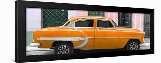 Cuba Fuerte Collection Panoramic - Orange Bel Air Classic Car-Philippe Hugonnard-Framed Photographic Print