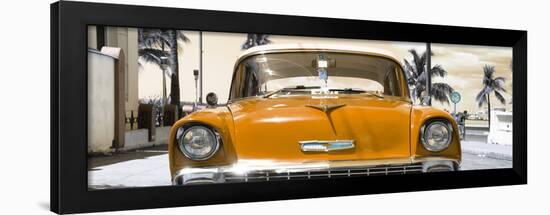 Cuba Fuerte Collection Panoramic - Orange Chevy-Philippe Hugonnard-Framed Photographic Print