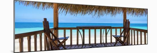 Cuba Fuerte Collection Panoramic - Paradise Beach Hut-Philippe Hugonnard-Mounted Premium Photographic Print