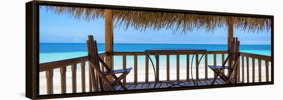 Cuba Fuerte Collection Panoramic - Paradise Beach Hut-Philippe Hugonnard-Framed Stretched Canvas