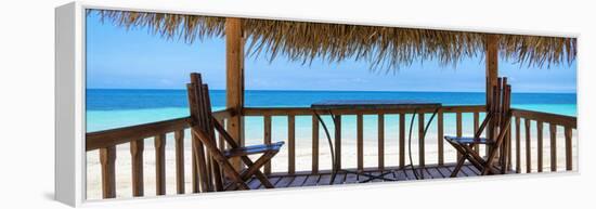 Cuba Fuerte Collection Panoramic - Paradise Beach Hut-Philippe Hugonnard-Framed Stretched Canvas