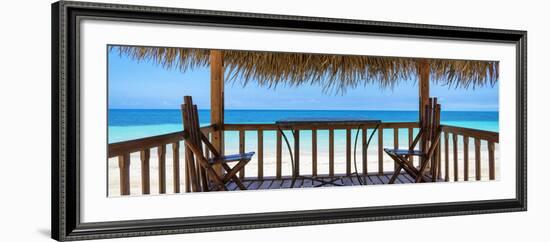 Cuba Fuerte Collection Panoramic - Paradise Beach Hut-Philippe Hugonnard-Framed Photographic Print