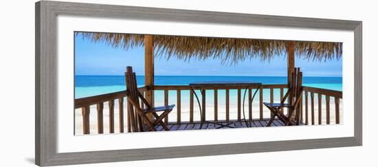 Cuba Fuerte Collection Panoramic - Paradise Beach Hut-Philippe Hugonnard-Framed Photographic Print