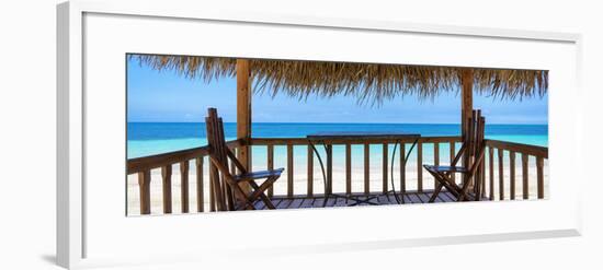 Cuba Fuerte Collection Panoramic - Paradise Beach Hut-Philippe Hugonnard-Framed Photographic Print