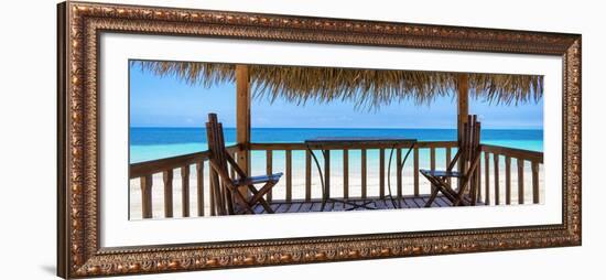 Cuba Fuerte Collection Panoramic - Paradise Beach Hut-Philippe Hugonnard-Framed Photographic Print