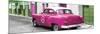 Cuba Fuerte Collection Panoramic - Pink Taxi Pontiac 1953-Philippe Hugonnard-Mounted Photographic Print