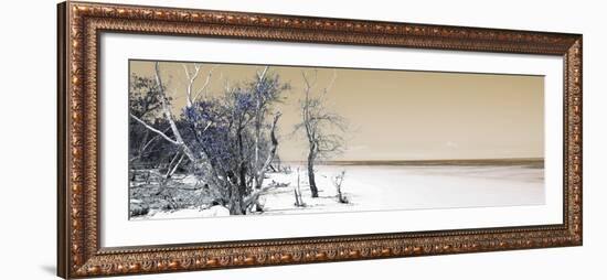 Cuba Fuerte Collection Panoramic - Sandy Beach Pastel Dark Yellow-Philippe Hugonnard-Framed Photographic Print