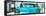 Cuba Fuerte Collection Panoramic - Turquoise Chevy-Philippe Hugonnard-Framed Stretched Canvas