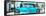 Cuba Fuerte Collection Panoramic - Turquoise Chevy-Philippe Hugonnard-Framed Stretched Canvas