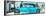 Cuba Fuerte Collection Panoramic - Turquoise Chevy-Philippe Hugonnard-Framed Stretched Canvas