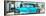 Cuba Fuerte Collection Panoramic - Turquoise Chevy-Philippe Hugonnard-Framed Stretched Canvas