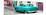Cuba Fuerte Collection Panoramic - Turquoise Taxi Pontiac 1953-Philippe Hugonnard-Mounted Photographic Print