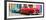 Cuba Fuerte Collection Panoramic - Two Classic Red and Turquoise Cars-Philippe Hugonnard-Framed Photographic Print