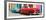 Cuba Fuerte Collection Panoramic - Two Classic Red and Turquoise Cars-Philippe Hugonnard-Framed Photographic Print