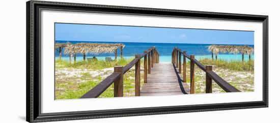 Cuba Fuerte Collection Panoramic - Way to the Beach-Philippe Hugonnard-Framed Photographic Print