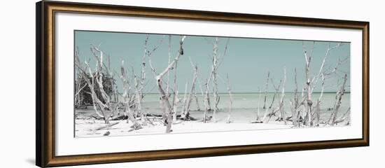 Cuba Fuerte Collection Panoramic - Wild Beach - Pastel Turquoise-Philippe Hugonnard-Framed Photographic Print