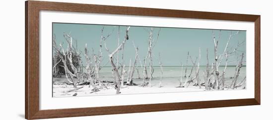 Cuba Fuerte Collection Panoramic - Wild Beach - Pastel Turquoise-Philippe Hugonnard-Framed Photographic Print