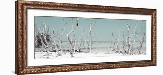 Cuba Fuerte Collection Panoramic - Wild Beach - Pastel Turquoise-Philippe Hugonnard-Framed Photographic Print