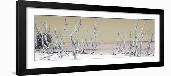 Cuba Fuerte Collection Panoramic - Wild Beach - Pastel Yellow-Philippe Hugonnard-Framed Photographic Print