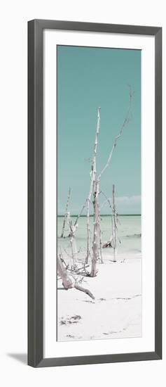 Cuba Fuerte Collection Panoramic - Wild White Sand Beach II - Pastel Turquoise-Philippe Hugonnard-Framed Photographic Print