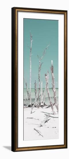 Cuba Fuerte Collection Panoramic - Wild White Sand Beach - Pastel Turquoise-Philippe Hugonnard-Framed Photographic Print