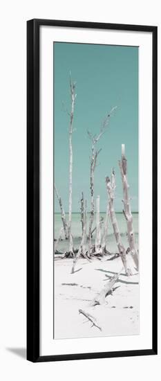 Cuba Fuerte Collection Panoramic - Wild White Sand Beach - Pastel Turquoise-Philippe Hugonnard-Framed Photographic Print
