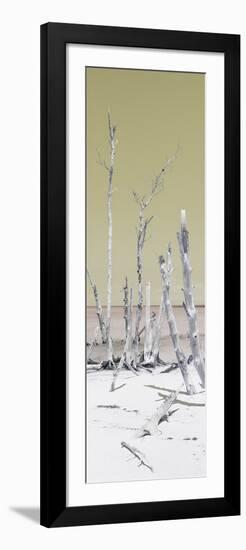 Cuba Fuerte Collection Panoramic - Wild White Sand Beach - Pastel Yellow-Philippe Hugonnard-Framed Photographic Print