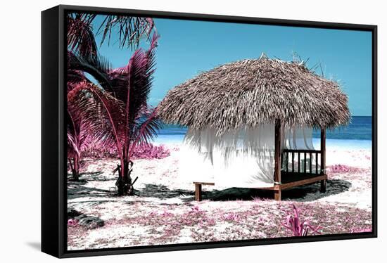 Cuba Fuerte Collection - Pink Beach-Philippe Hugonnard-Framed Stretched Canvas