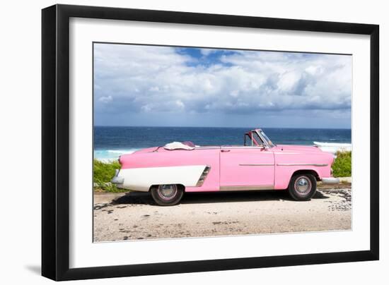 Cuba Fuerte Collection - Pink Car Cabriolet-Philippe Hugonnard-Framed Photographic Print