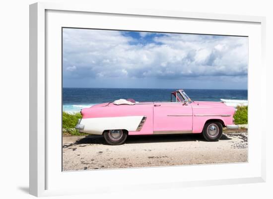 Cuba Fuerte Collection - Pink Car Cabriolet-Philippe Hugonnard-Framed Photographic Print
