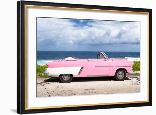 Cuba Fuerte Collection - Pink Car Cabriolet-Philippe Hugonnard-Framed Photographic Print