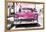 Cuba Fuerte Collection - Pink Chevy-Philippe Hugonnard-Framed Premier Image Canvas