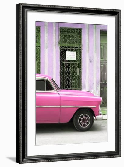 Cuba Fuerte Collection - Pink Classic Car-Philippe Hugonnard-Framed Photographic Print