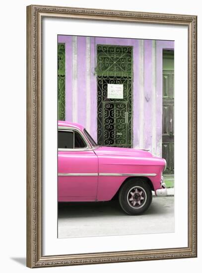 Cuba Fuerte Collection - Pink Classic Car-Philippe Hugonnard-Framed Photographic Print