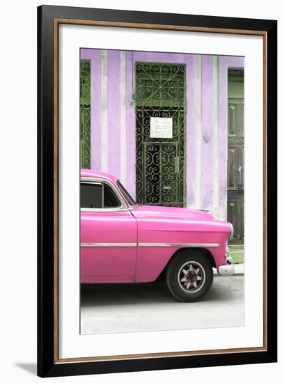 Cuba Fuerte Collection - Pink Classic Car-Philippe Hugonnard-Framed Photographic Print