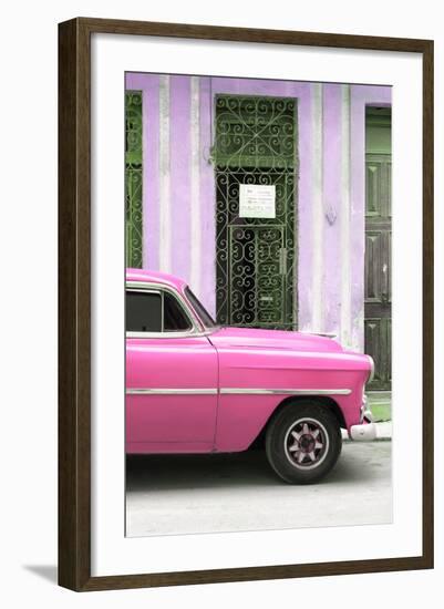 Cuba Fuerte Collection - Pink Classic Car-Philippe Hugonnard-Framed Photographic Print