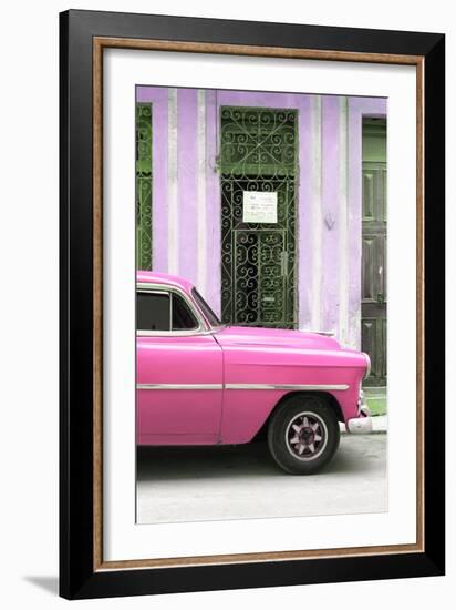 Cuba Fuerte Collection - Pink Classic Car-Philippe Hugonnard-Framed Photographic Print