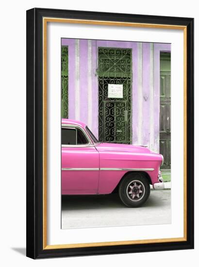 Cuba Fuerte Collection - Pink Classic Car-Philippe Hugonnard-Framed Photographic Print