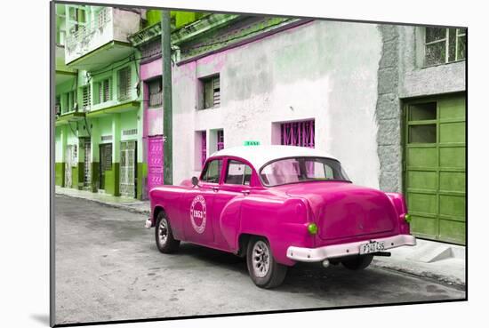 Cuba Fuerte Collection - Pink Taxi Pontiac 1953-Philippe Hugonnard-Mounted Photographic Print