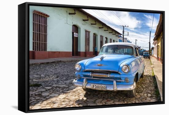 Cuba Fuerte Collection - Plymouth Classic Car-Philippe Hugonnard-Framed Premier Image Canvas