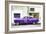 Cuba Fuerte Collection - Purple Pontiac 1953 Original Classic Car-Philippe Hugonnard-Framed Photographic Print