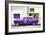 Cuba Fuerte Collection - Purple Pontiac 1953 Original Classic Car-Philippe Hugonnard-Framed Photographic Print