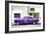 Cuba Fuerte Collection - Purple Pontiac 1953 Original Classic Car-Philippe Hugonnard-Framed Photographic Print