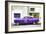 Cuba Fuerte Collection - Purple Pontiac 1953 Original Classic Car-Philippe Hugonnard-Framed Photographic Print