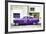 Cuba Fuerte Collection - Purple Pontiac 1953 Original Classic Car-Philippe Hugonnard-Framed Photographic Print