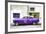 Cuba Fuerte Collection - Purple Pontiac 1953 Original Classic Car-Philippe Hugonnard-Framed Photographic Print