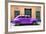 Cuba Fuerte Collection - Purple Vintage Car-Philippe Hugonnard-Framed Photographic Print