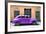 Cuba Fuerte Collection - Purple Vintage Car-Philippe Hugonnard-Framed Photographic Print